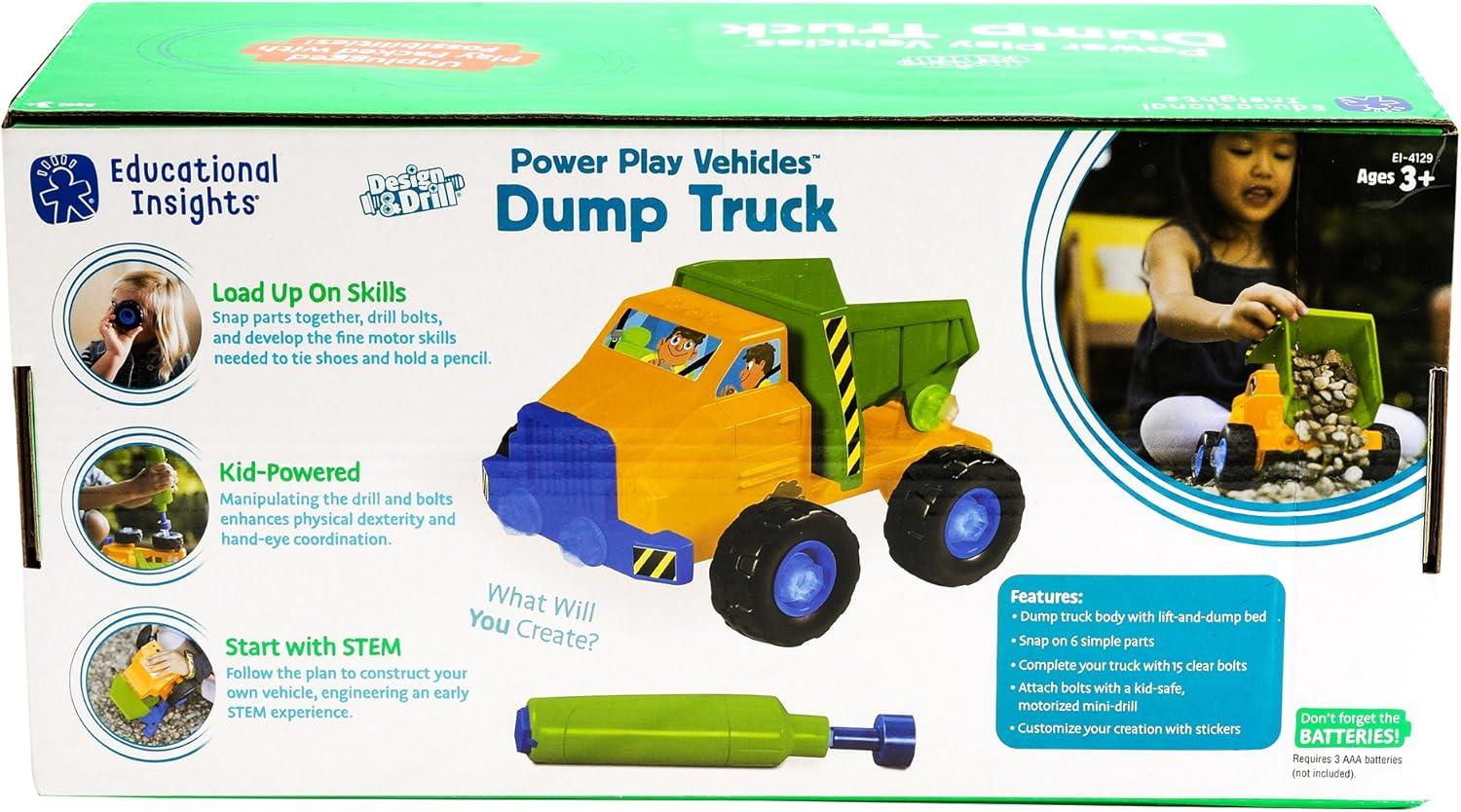 imageEducational Insights Design ampamp Drill Dump Truck
