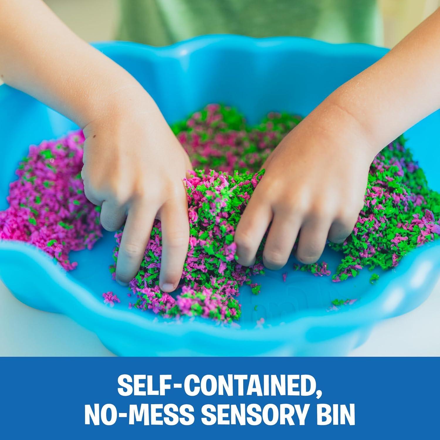 imageEducational Insights Pluffle Sensory Station Sensory Bin Foam Set No Mess Alternative to Sand Toys ampamp Slime for Toddlers Fun Table Filler for Home or Classroom Kids Ages 3