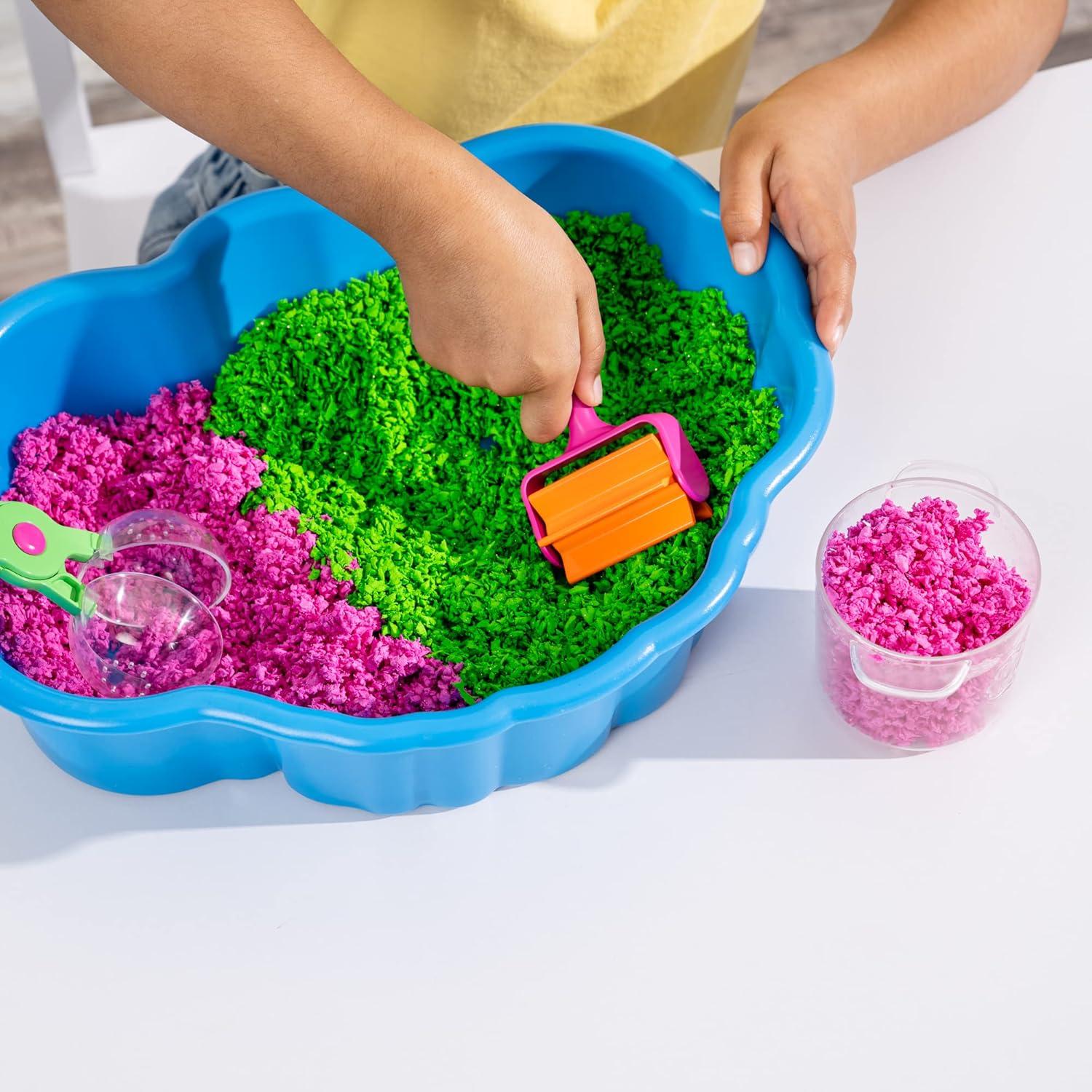 imageEducational Insights Pluffle Sensory Station Sensory Bin Foam Set No Mess Alternative to Sand Toys ampamp Slime for Toddlers Fun Table Filler for Home or Classroom Kids Ages 3