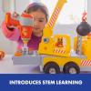 Educational Insights Design & Drill Bolt Buddies Crane Take Apart Toy with Electric Toy Drill, Preschool STEM Toy, Boys & Girls Ages 3+, Medium