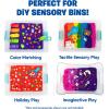 Educational Insights Pluffle® 2-Pack Yellow & Purple – Sensory Bin Foam Set, No Mess Alternative to Sand Toys & Slime for Toddlers, Fun Sensory Table Filler for Home or Classroom, Kids Ages 3+