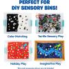 Educational Insights Pluffle® Black & White 2-Pack – Sensory Bin Foam Set, No Mess Alternative to Sand Toys & Slime for Toddlers, Fun Sensory Table Filler for Home or Classroom, Gift for Kids Ages 3+(Medium)