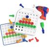 Educational Insights Design & Drill Patterns & Shapes – Creative Construction Toys, Kids Tool Set with Real Electric Power Drill Toy, Toddler STEM Toys for 3+ Year Old, Building Kit with Kids Tools