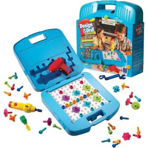 Educational Insights Design & Drill Power Tool Workshop, Drill Toy, 127 Piece Set, Ages 3+