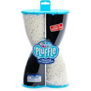 Educational Insights Pluffle® Black & White 2-Pack – Sensory Bin Foam Set, No Mess Alternative to Sand Toys & Slime for Toddlers, Fun Sensory Table Filler for Home or Classroom, Gift for Kids Ages 3+(Medium)