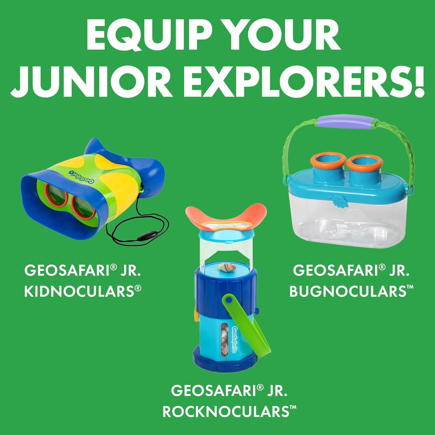 imageEducational Insights GeoSafari Jr Kidnoculars Extreme Kids Binoculars With Audio Perfect Outdoor Toy For Ages 5