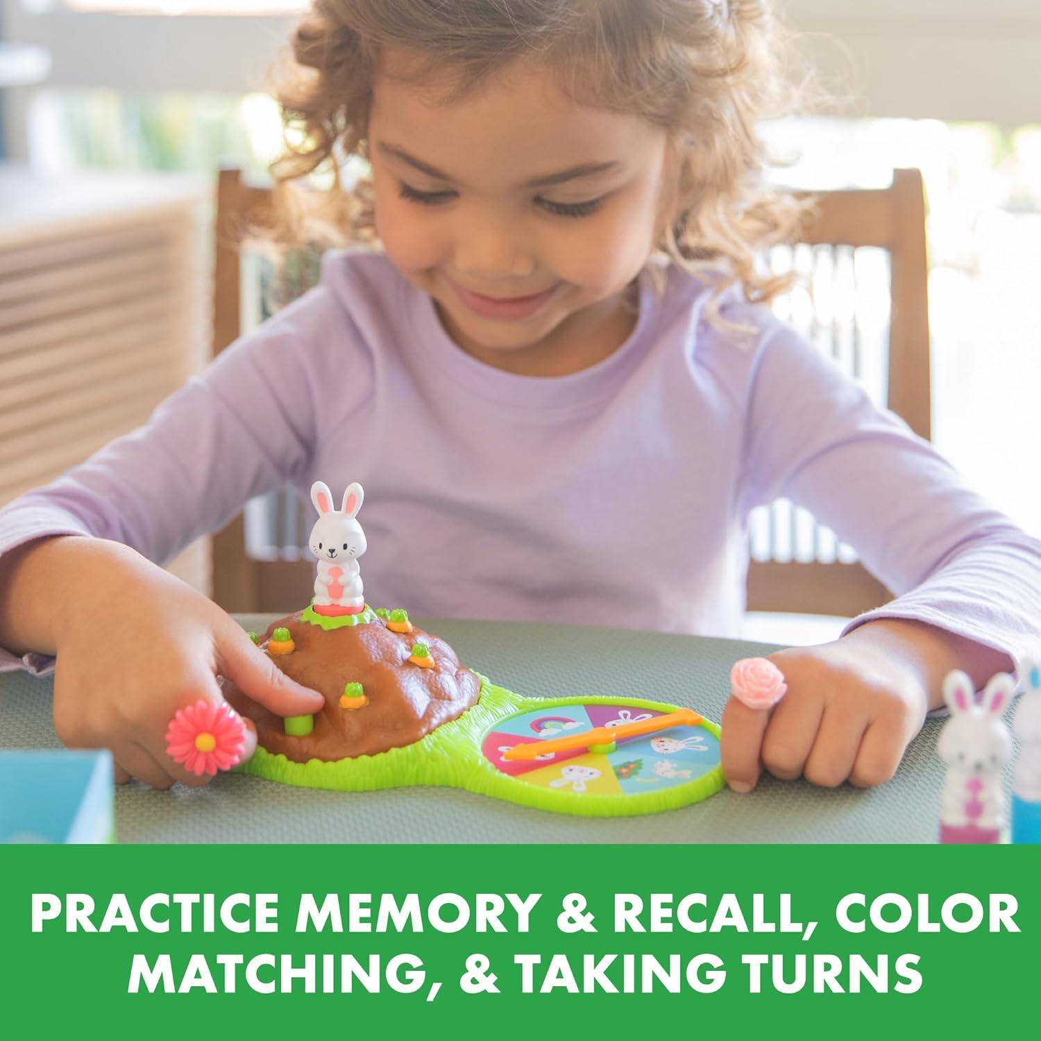imageEducational Insights Pop Pop Bunny Hop Memory ampamp Color Matching Game for 24 Players Preschool Learning Game Gift for Ages 3