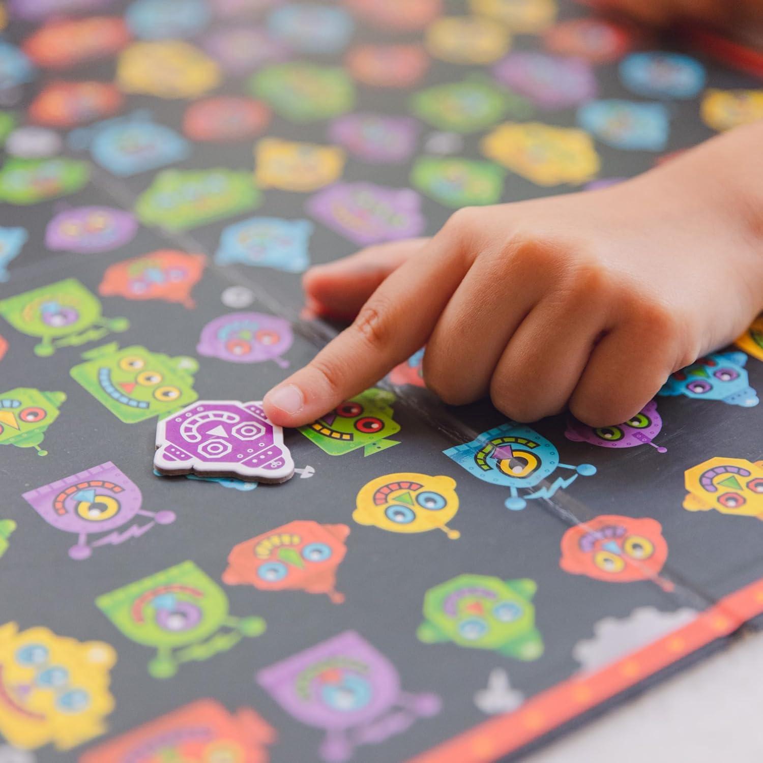 imageEducational Insights Robot Face Race Fast Paced Color Recognition Matching Game for 24 Players AwardWinning Fun Family Board Game for Kids Ages 4