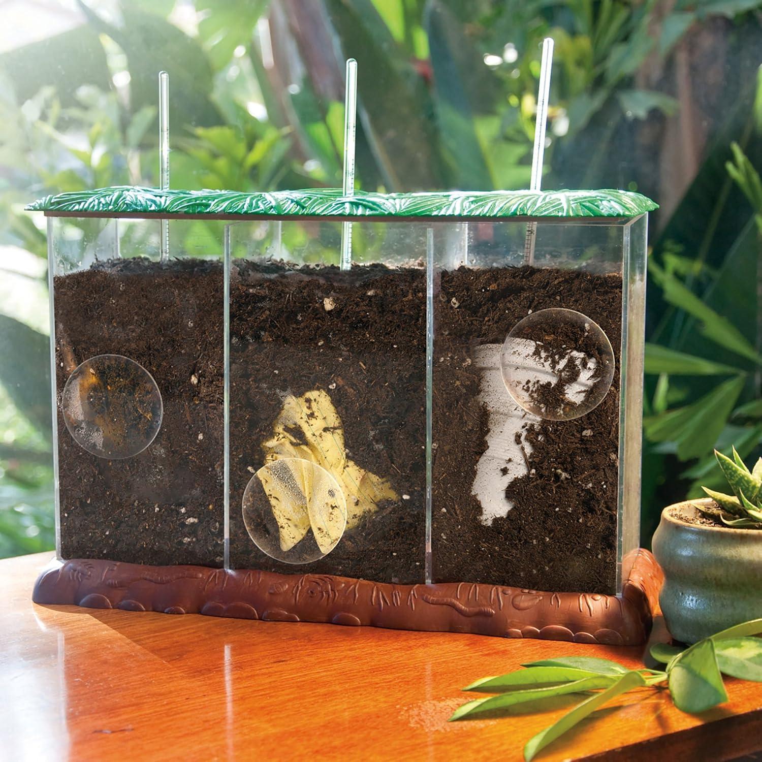 imageEducational Insights SeeThrough Compost Container STEM Kits for Kids Earth Science Kit for Homeschool or Classroom Practice Observation ampamp Learn About Nature Science Experiments for Kids Ages 4
