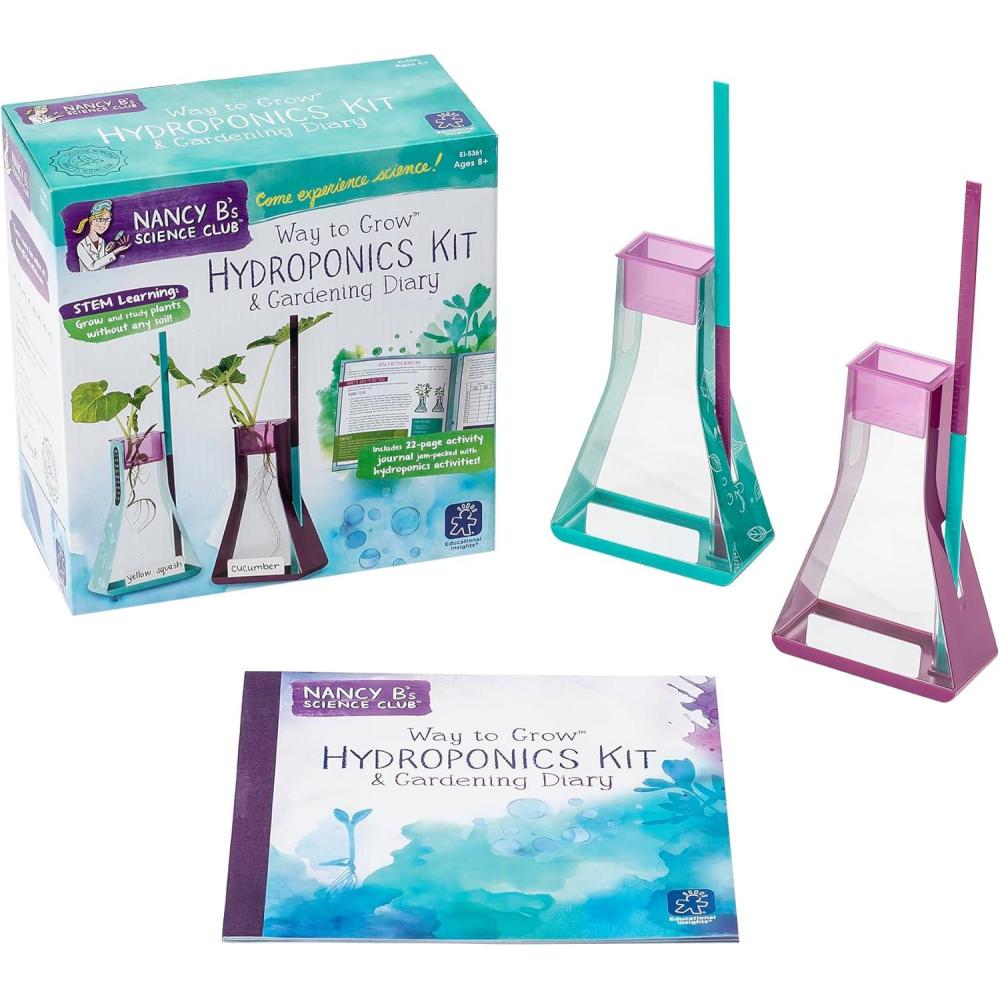 imageEducational Insights Nancy Bs Science Club Way to Grow Hydroponics Kit ampamp Gardening Diary