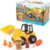 Educational Insights Design & Drill Bolt Buddies Bulldozer – Construction Toys & Toddler Tools, Kids Tool Set with Real Electric Drill Toy, Take Apart STEM Set, Building Kit & Gift for Ages 3+(One Size)