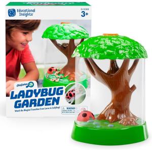 Educational Insights GeoSafari Jr. Ladybug Garden – Ladybug House, Kids Science Kit with Live Ladybugs, Terrarium Kit for Kids, at Home STEM Bug Habitat for Boys & Girls Ages 3+