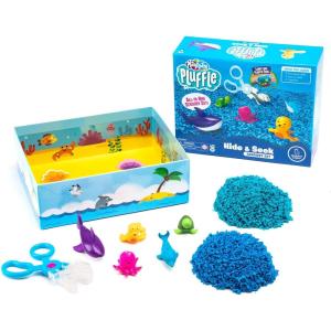 Educational Insights Pluffle® Ocean Sensory Set with 2 Colors of Pluffle, 9 Piece Set, Ages 3+