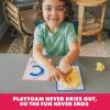 Educational Insights Pete the Cat Playfoam Shape & Learn Pete the Cat Groovin’ Alphabet Set with 8 Playfoam Bricks, 13 Double-Sided Cards, Gift for Kids Ages 3+
