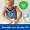 Educational Insights Pluffle® Glow-in-The-Dark – Sensory Bin Foam Set, No Mess Alternative to Sand Toys & Slime for Toddlers at Home or in The Classroom, Fun Sensory Table Filler, Gift for Ages 3+(glow)