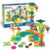 Learning Resources Gears! Gears! Gears! Space Explorers Building Set – 77 pieces, Ages 4+, STEM Activities, Fine Motor Skills, Toddler Explorer Kit, Science and Construction, Boys and Girls Gifts(Movin’ Monkeys)