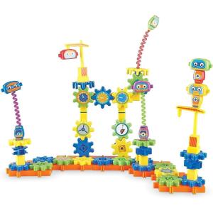 Learning Resources Gears! Gears! Gears! Space Explorers Building Set – 77 pieces, Ages 4+, STEM Activities, Fine Motor Skills, Toddler Explorer Kit, Science and Construction, Boys and Girls Gifts(Robot Factory)