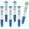 Educational Insights Hot Dots Light-Up Interactive Pen, Set of 6 Pens, Interactive Learning, Compatible with Any Hot Dots Set (Workbooks Not Included)(6 Count (Pack of 1))