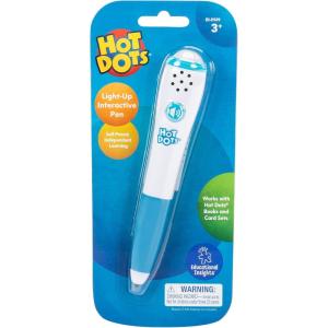 Educational Insights Hot Dots Light-Up Interactive Pen, Set of 6 Pens, Interactive Learning, Compatible with Any Hot Dots Set (Workbooks Not Included)(1 Count (Pack of 1))