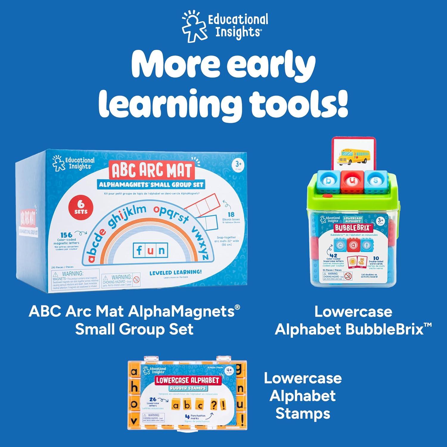 image:imageEducational Insights Alphabet Rubber Stamps Uppercase 58 Set of 26 Letters and 4 Punctuation Marks Perfect for Homeschool amp Classroom Ages 4
