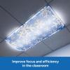 Educational Insights Fluorescent Light Covers 3-Pack: Seasonal – Ceiling Light Filters for Classroom, Office & Home Lighting, Overhead LED Shades, Calming Sensory Fixtures & Teacher Essentials