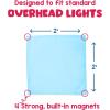 Educational Insights Mini Square Fluorescent Light Covers 4-Pack: Tranquil Blue – Ceiling Light Filters for Classroom, Office & Home, Overhead LED Shades, Calming Sensory Fixtures & Teacher Essentials(Tranquil Blue)