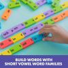 Educational Insights Phonics Dominoes – Short Vowels – Manipulative for Classroom & Home, Set of 84 Dominoes in 6 Colors, Ages 6+(Short Vowels)