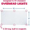 Educational Insights The Original Fluorescent Light Covers 4-Pack: Tranquil Blue – Ceiling Light Filters for Classroom, Office & Home, Overhead LED Shades, Calming Sensory Fixture & Teacher Essentials(Whisper White)