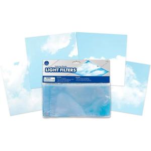 Educational Insights Fluorescent Light Covers 4-Pack: Calming Clouds – Ceiling Light Filters for Classroom, Office & Home, Overhead LED Shades, Calming Sensory Fixtures & Teacher Essentials