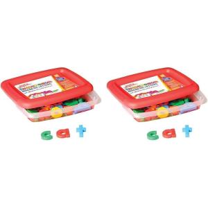 Educational Insights Multicolored Uppercase AlphaMagnets , Set of 42 Uppercase Letters: Perfect for Homeschool & Classroom, Ages 3+(1 Count (Pack of 2))