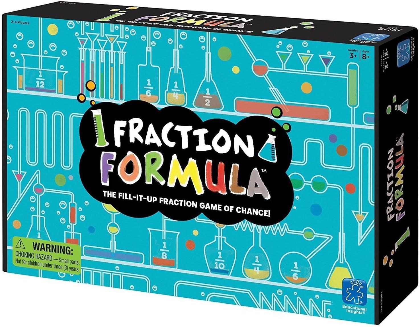 image:imageEducational Insights Fraction Formula 3rd Grade Math Games Fractions Manipulatives and Fraction Flash Cards Kids Math Games for The Classroom or Home Teaching Fractions for Kids Ages 8