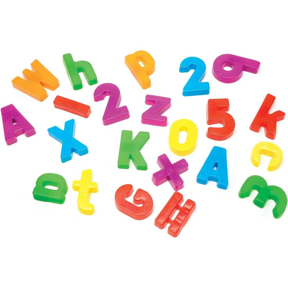 image:imageEducational Insights Magnetic Alphabet and Numbers Set of 99 Uppercase Letters Lowercase Letters Numbers amp Math Symbols Ages 4Small