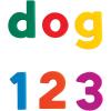 Educational Insights Multicolored AlphaMagnets and MathMagnets, 214 Pieces(126 Pieces)