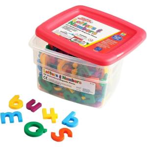 Educational Insights Multicolored AlphaMagnets and MathMagnets, 214 Pieces(214 Pieces)