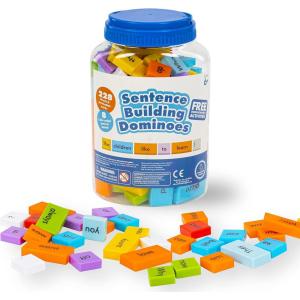 Educational Insights Sentence Building Dominoes – First Grade Classroom Must Haves, Elementary Literacy Materials for Centers or Homeschool, Reading Games, Learning to Read for Kids Ages 6+