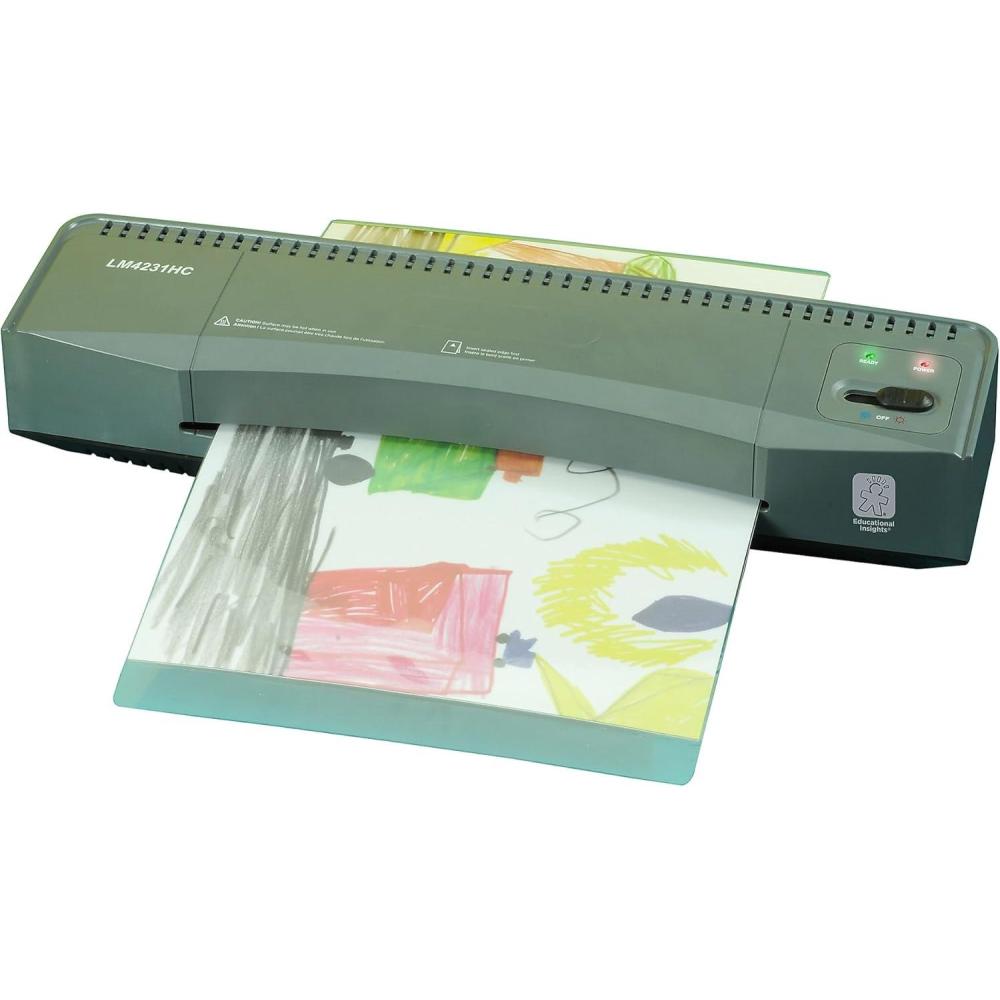 image:imageEducational Insights Laminator Hot and Cold Settings Easy to Use For Home Office or Classroom