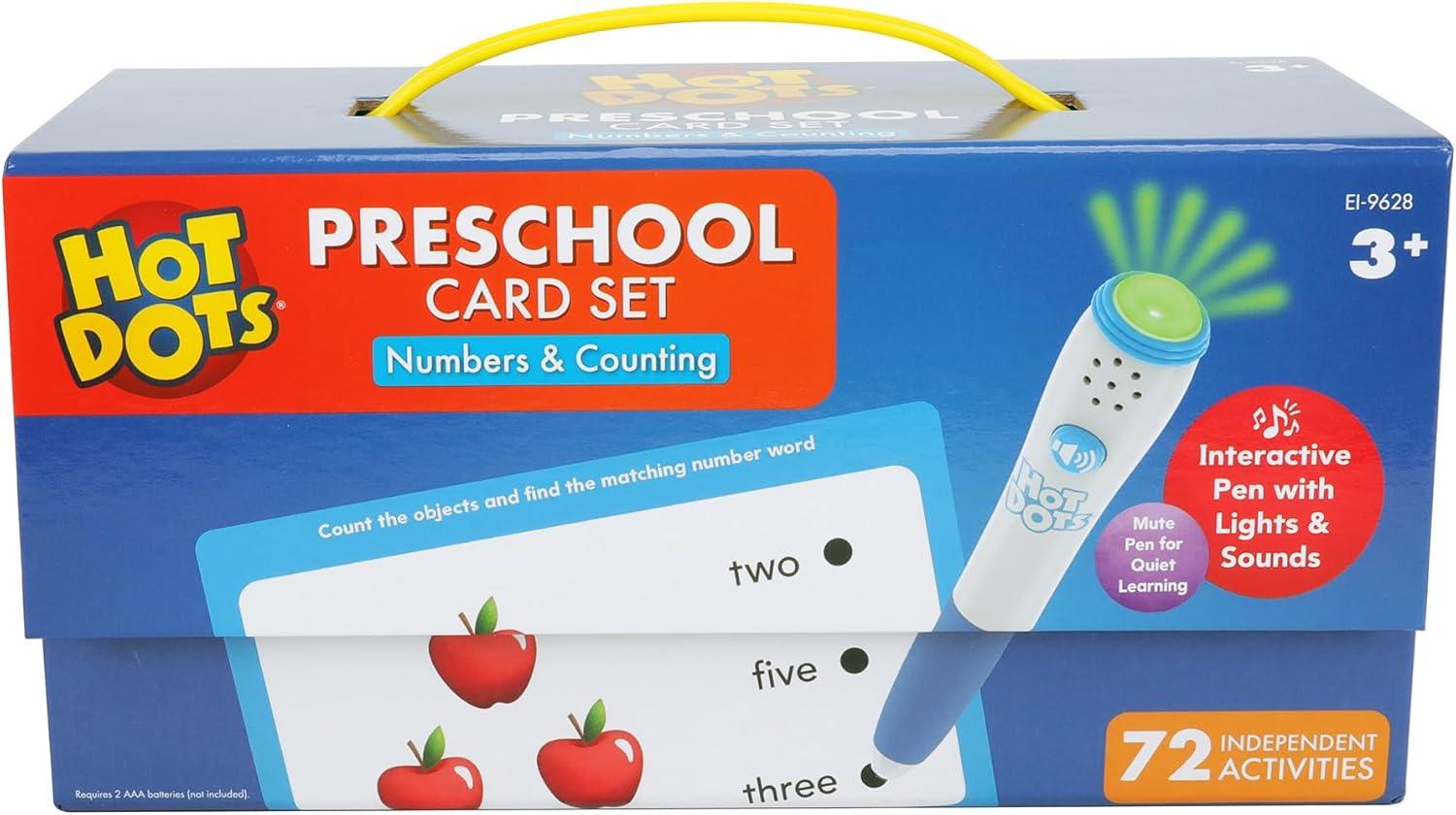 image:imageEducational Insights Hot Dots Numbers amp Counting Set Preschool Learning Activities Interactive Math Flash Cards for Toddlers 35 Years Kindergarten Classroom Must Haves amp Homeschool Essentials