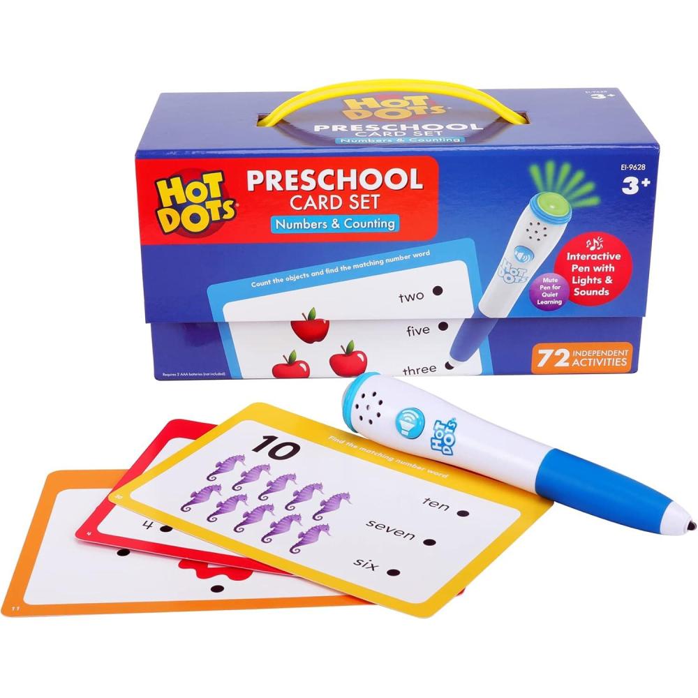 image:imageEducational Insights Hot Dots Numbers amp Counting Set Preschool Learning Activities Interactive Math Flash Cards for Toddlers 35 Years Kindergarten Classroom Must Haves amp Homeschool Essentials