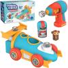 Educational Insights Design & Drill Bolt Buddies Race Car – Construction Toys & Toddler Tools, Kids Tool Set with Real Electric Drill Toy, Take Apart STEM Set, Building Kit & Gift for Ages 3+(Race Car)