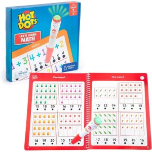 Educational Insights Hot Dots Let’s Learn Kindergarten Math – Kindergarten Math Workbook, Classroom Essentials, Ages 5+
