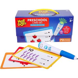 Educational Insights Hot Dots Numbers & Counting Set – Preschool Learning Activities, Interactive Math Flash Cards for Toddlers 3-5 Years, Kindergarten Classroom Must Haves & Homeschool Essentials