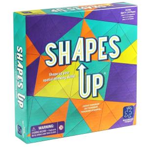 Educational Insights Shapes Up Strategy Game – Tangram Puzzle for Kids, Shape Puzzle Games, Creative Brain Teaser Puzzles, Pattern Blocks, Geometry Board Game for 2-4 Players Ages 7+