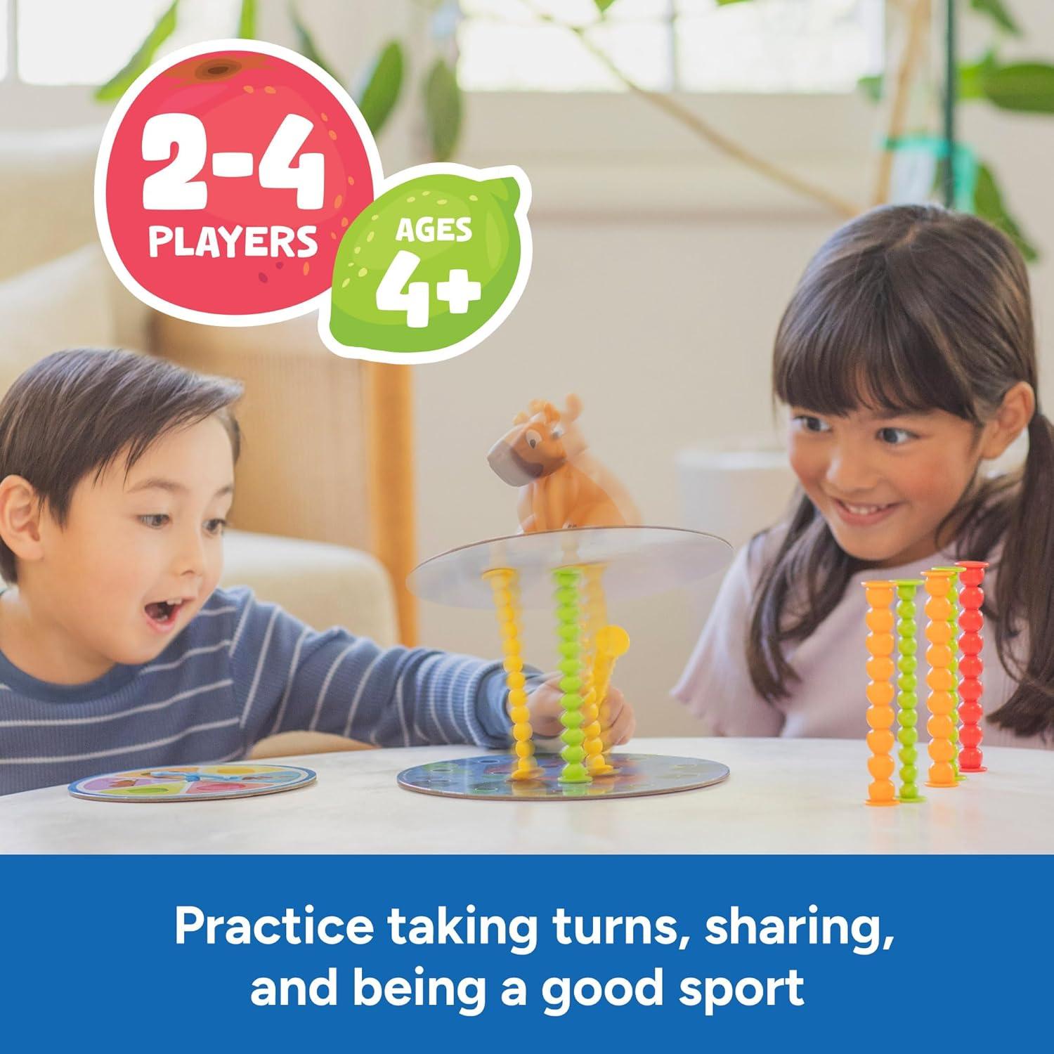 image:imageEducational Insights Snack or Splash Learning Games for Kids Ages 48 Toddler Board Games Strategy Topple Game Tabletop Family Board Game Preschool Fine Motor and ColorMatching Toys