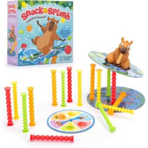 Educational Insights Snack or Splash – Learning Games for Kids Ages 4-8, Toddler Board Games, Strategy Topple Game, Tabletop Family Board Game, Preschool Fine Motor and Color-Matching Toys