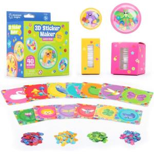 Educational Insights 3D Sticker Maker Refill Pack: Garden Friends – Supplies for Custom Sticker Maker for Kids, DIY Stickers for Kids, Puffy Stickers for Toddlers, Craft Kits for Girls and Boys