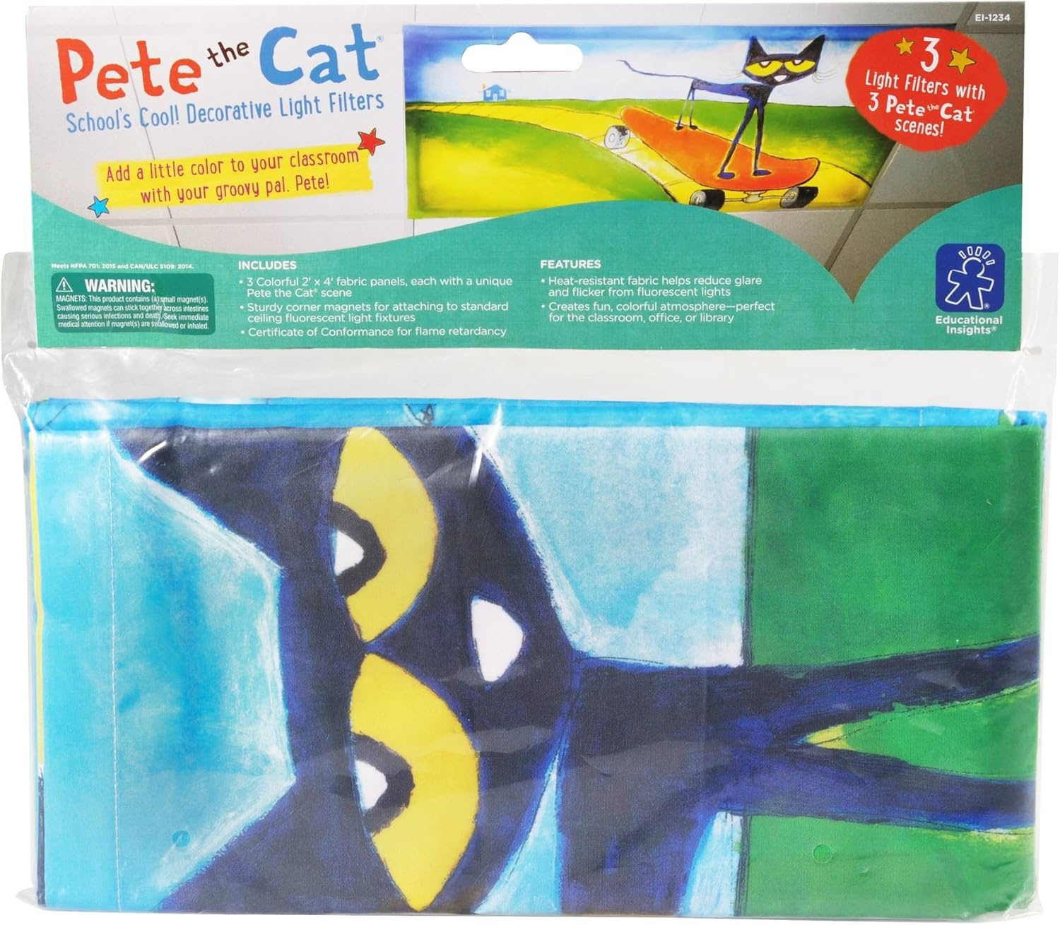 image:imageEducational Insights Pete The Cat Schools Cool Decorative Light Filters